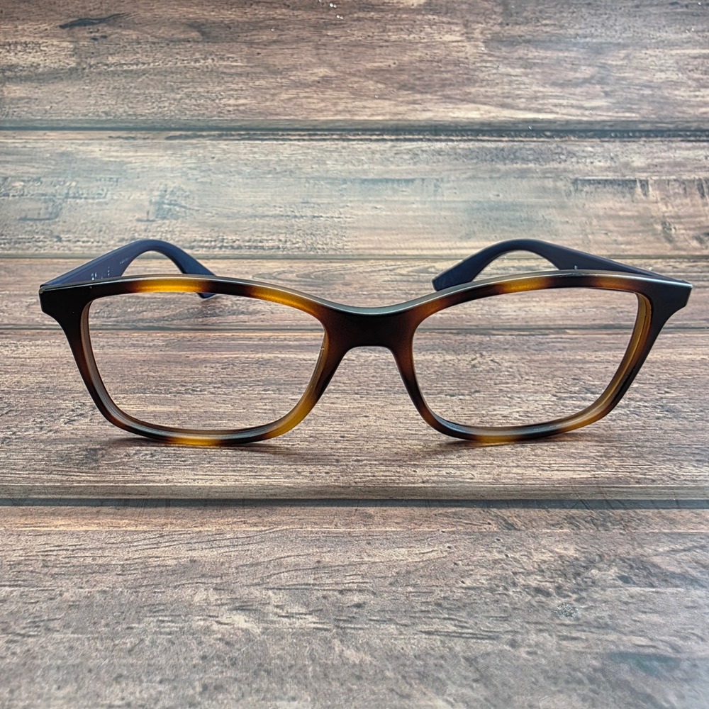 Ray-Ban RB 7047 Tortoise Navy Blue Square Eyeglasses Frames 54-17 140